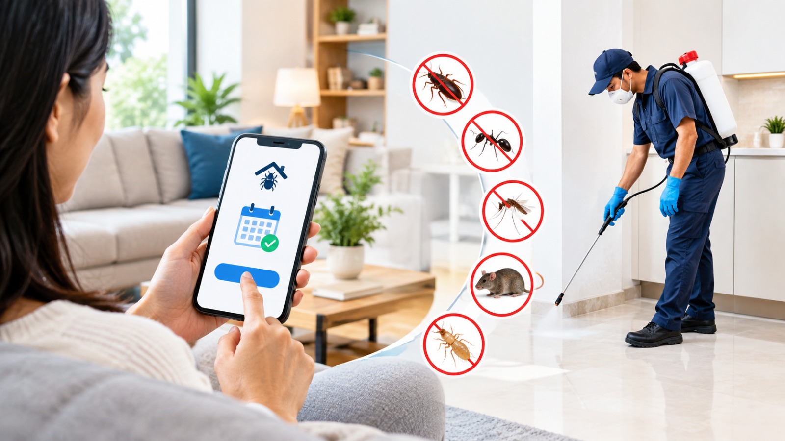 Book a pest-control inspection.